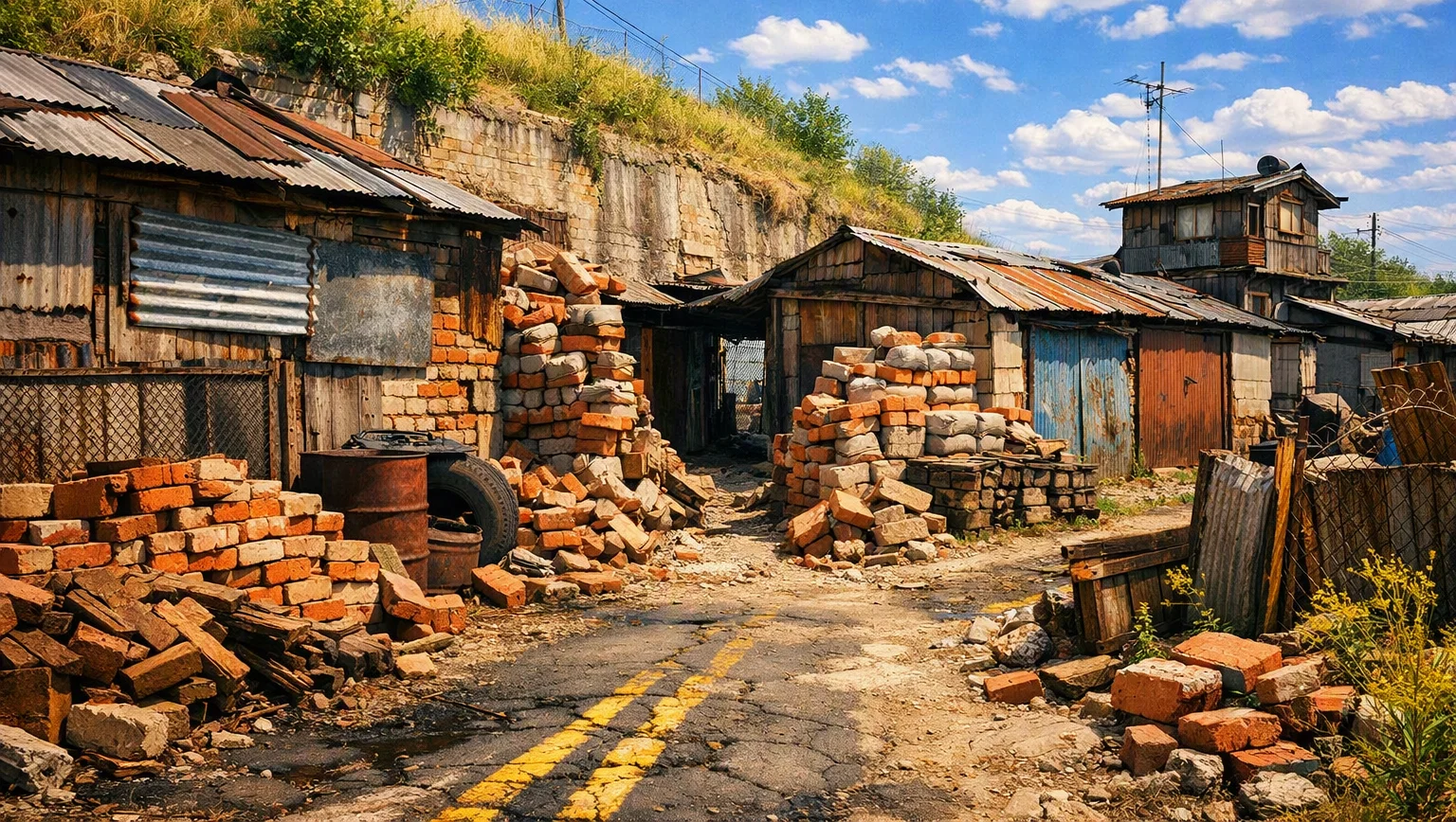 Посёлок у насыпи